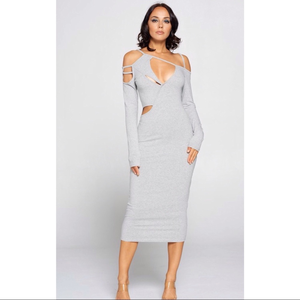 🔥 Women’s Sexy Bodycon Midi Dress